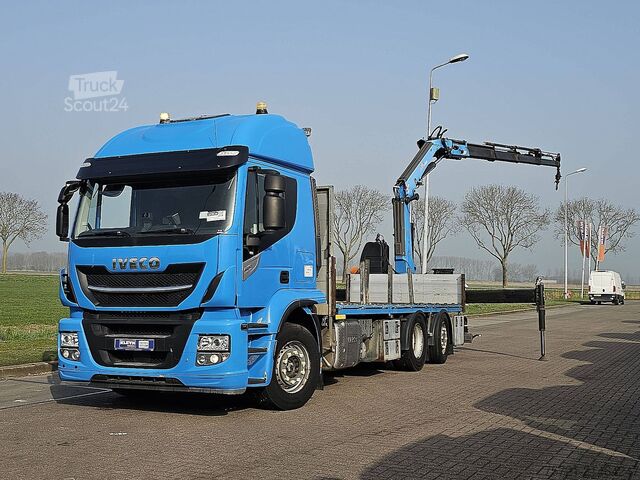 Trailer πλατφόρμας IVECO AT260S42 STRALIS 6X2 HYVA HC183X 4X