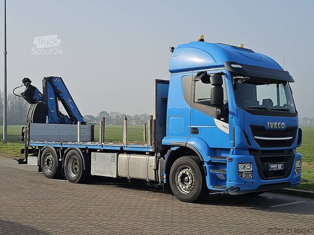 Trailer πλατφόρμας IVECO AT260S42 STRALIS 6X2 HYVA HC183X 4X