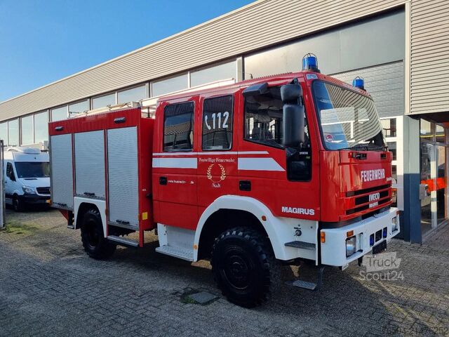Véhicule de lutte contre les incendies Iveco Magirus EUROFIRE/ 95E18 4x4 FIRETRUCK / EXPEDIT...