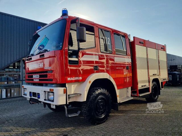 Véhicule de lutte contre les incendies Iveco Magirus EUROFIRE/ 95E18 4x4 FIRETRUCK / EXPEDIT...