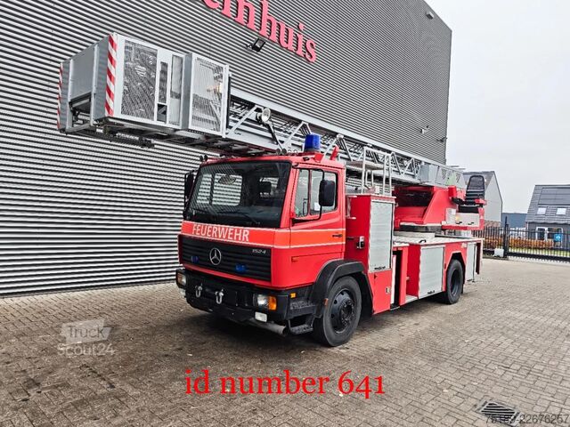 Brandweerwagen Mercedes-Benz 1524 4x2 Metz DLK 23-12 Drehleiter