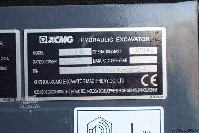 Raupenbagger XCMG XE300E | CE | CUMMINS STAGE V | HAMMER / SHEAR