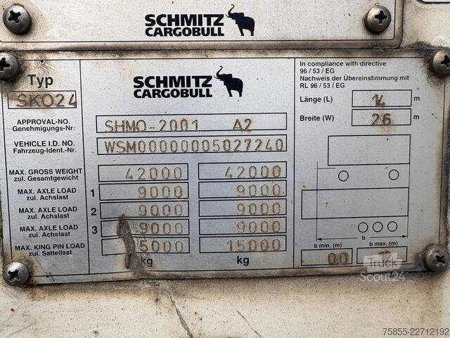 Transport chłodniczy/mrożony Schmitz SKO 24 Carrier Maxima 1300 / SAF Disc / Loading...