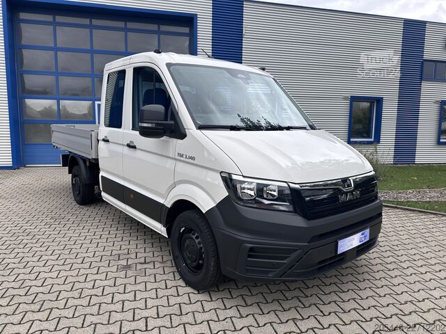 Platforminis furgonas su dviguba kabina MAN TGE 3.140 Doka Pritsche