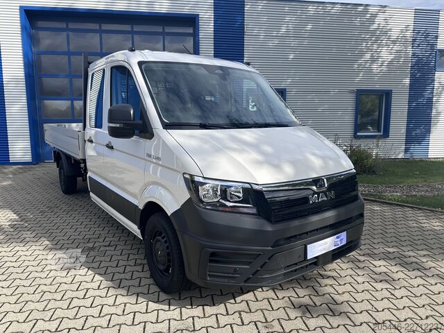 Platforminis sunkvežimis, 7 vietų, su ergonomiška sėdyne MAN TGE 3.140 Doka Pritsche Lang