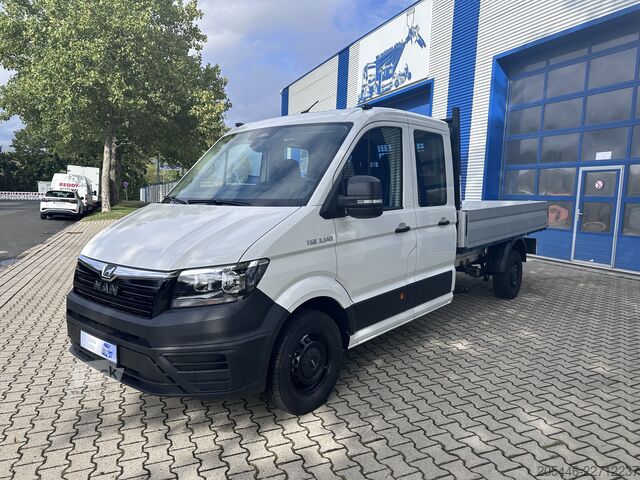 Platforminis sunkvežimis, 7 vietų, su ergonomiška sėdyne MAN TGE 3.140 Doka Pritsche Lang