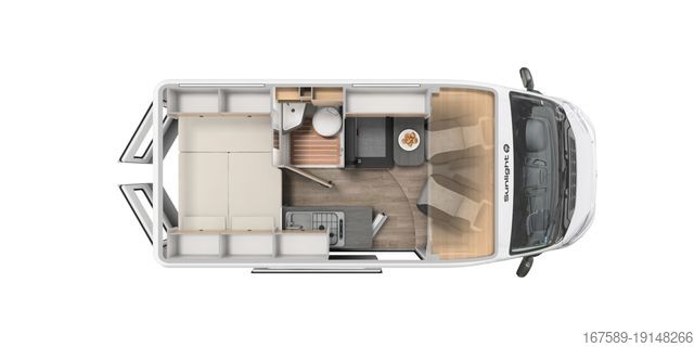 Avtodom SUNLIGHT Cliff 540, Autom,Markise,6E,190Ah,Remis,AKTION