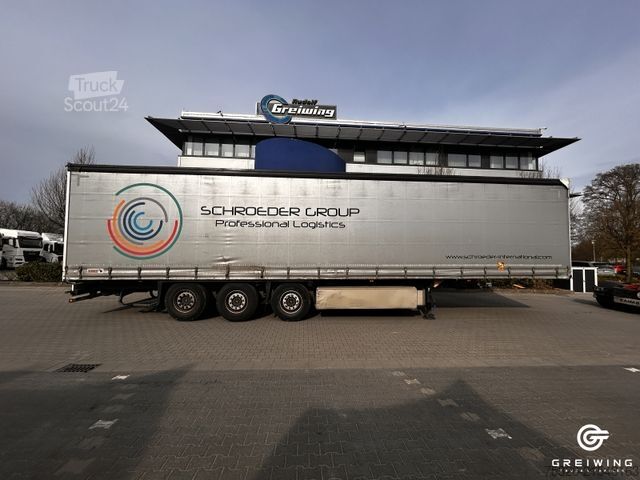 Open semitrailer with tarp SCHMITZ CARGOBULL Curtainsider Standard Coil