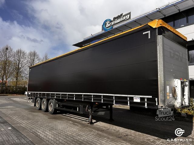 Open semitrailer with tarp SCHMITZ CARGOBULL Curtainsider Standard neue Plane