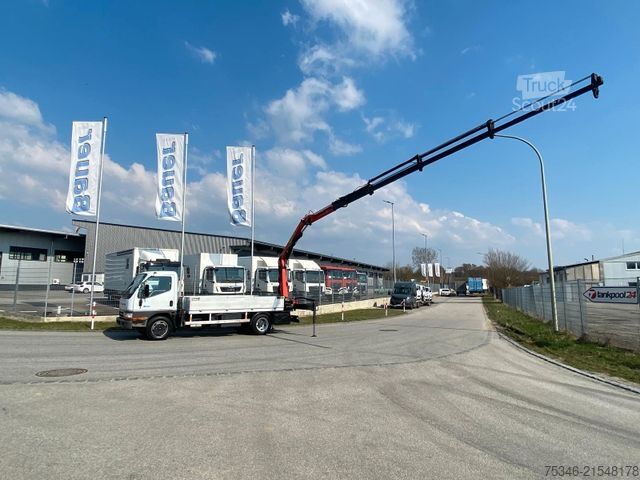Furgone con gru montata su autocarro MITSUBISHI Canter/Prit./Kran Palfinger 13 m/Funk/NL 2,6 to