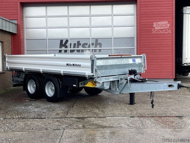 Háromirányú billenő pótkocsi MÜLLER-MITTELTAL KA-TA-R 14,4 Breitreifen, Rampen