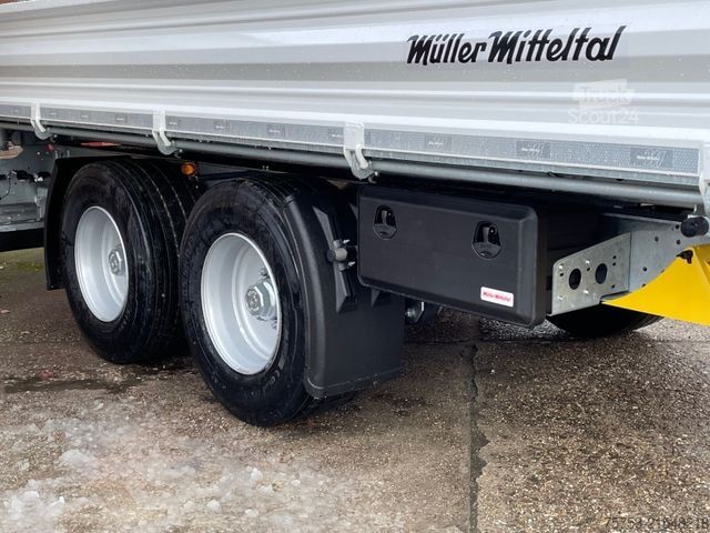 Háromirányú billenő pótkocsi MÜLLER-MITTELTAL KA-TA-R 14,4 Breitreifen, Rampen