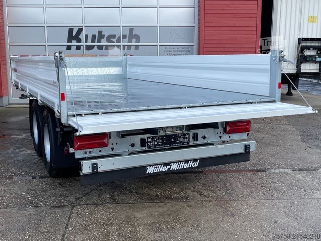 Háromirányú billenő pótkocsi MÜLLER-MITTELTAL KA-TA-R 14,4 Breitreifen, Rampen