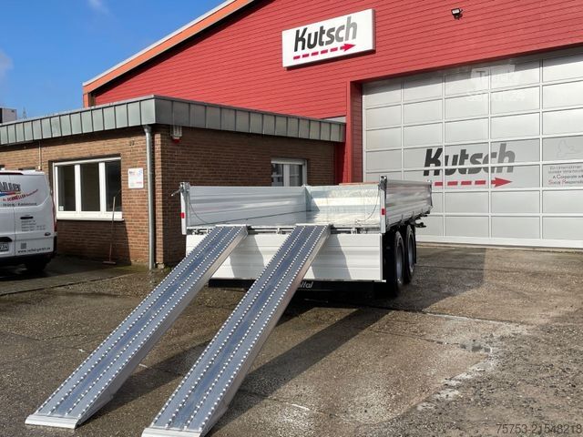 Háromirányú billenő pótkocsi MÜLLER-MITTELTAL KA-TA-R 14,4 Breitreifen, Rampen