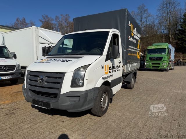 Ponyvával szerelt furgon VOLKSWAGEN Crafter Pritsche+Plane, TÜV bis 10/26