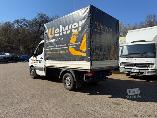 Ponyvával szerelt furgon VOLKSWAGEN Crafter Pritsche+Plane, TÜV bis 10/26