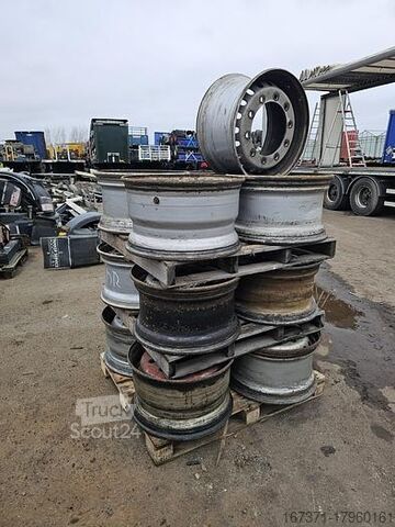 2010 divers trailer velg | voor trrommel en schijfrem| 22.5 inch.| 385/65 band | ook enkele andere divers trailer velg | voor  trrommel en schijfrem| 22...