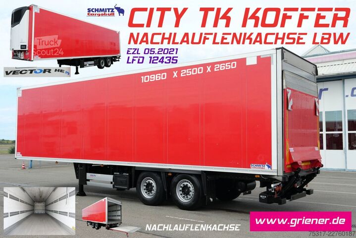 Semirimorchio frigorifero SCHMITZ CARGOBULL SKO 18 /CITY/LBW 2000 kg /CARRIER HE 19/LENKACHS