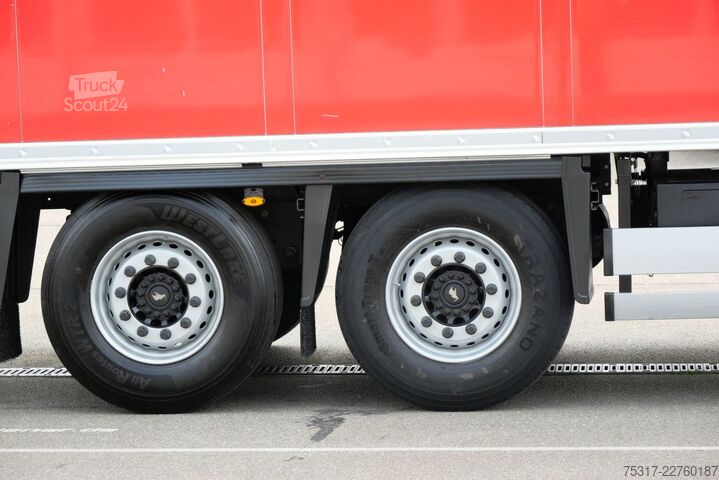Semirimorchio frigorifero SCHMITZ CARGOBULL SKO 18 /CITY/LBW 2000 kg /CARRIER HE 19/LENKACHS