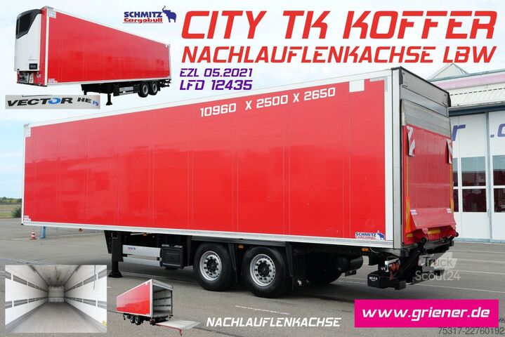 Semirimorchio frigorifero SCHMITZ CARGOBULL SKO 18 /CITY/LBW 2000 kg /CARRIER HE 19/LENKACHS
