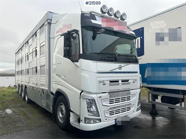 Livestock transport Volvo 540 8x4 livestock truck w/ Finkl body, onspot and