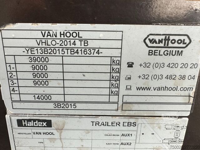 Preprava kontajnerov Van Hool 20FT/30FT ADR CHASSIS / empty weight: 3.500kg /...