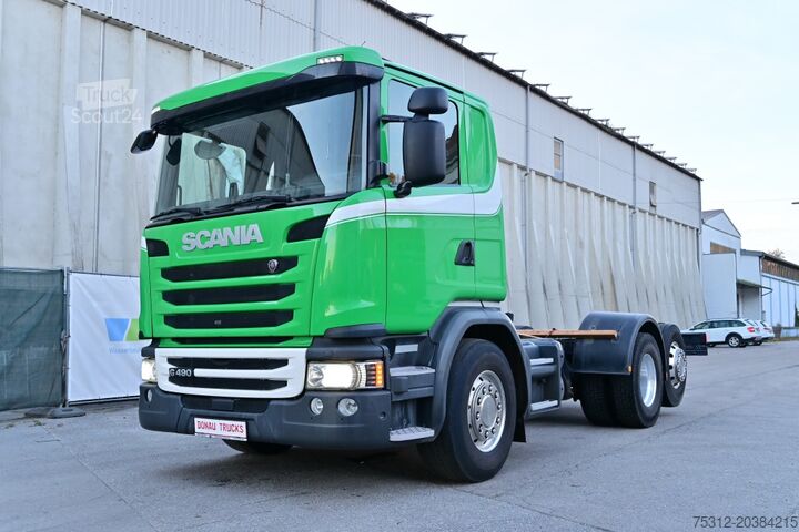 Шасі вантажівки Scania G490  E6 Retarder Lift Lenk AHK Alufelgen Kamera