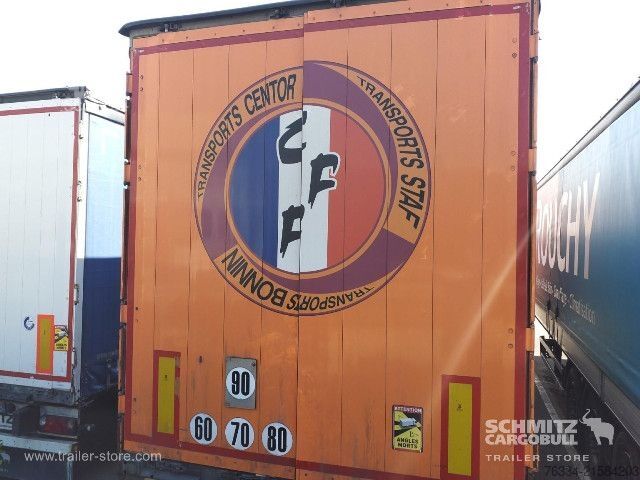 Open semitrailer with tarp Schmitz Cargobull Semitrailer Curtainsider Standard Hayon