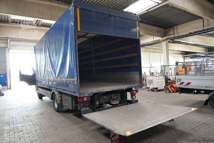 شاحنة بمسطحة ومشمع MERCEDES-BENZ 1224 L Atego 4x2, AHK, LBW, 7.200mm lang