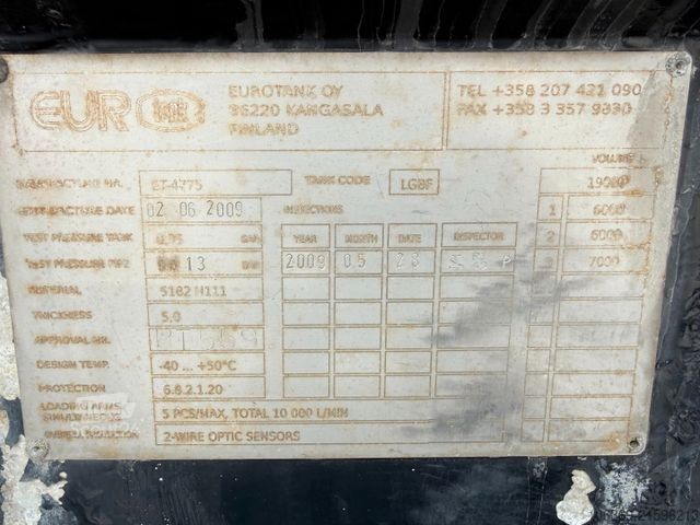 Tanker truck MAN TGS 26.400 6x2*4 19.000 l. ADR Tank Euro 5