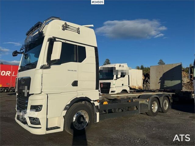 Važiuoklė su kabina MAN TGX 26.510 Container Chassis – Zepro Tail Lift