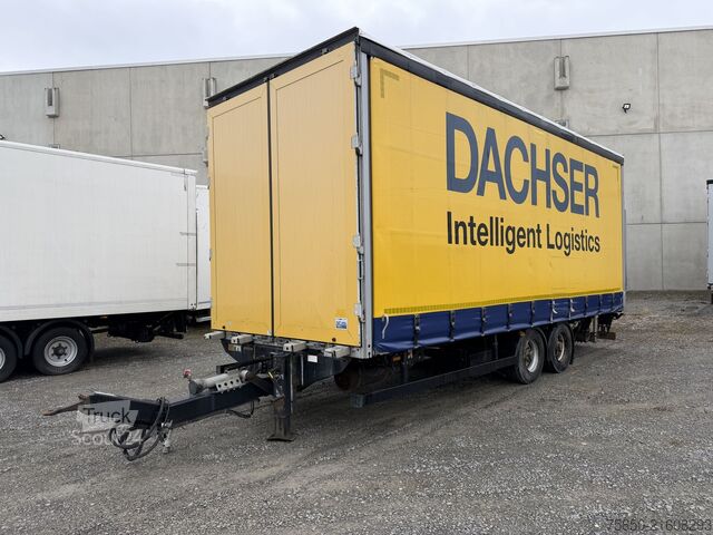 Otvorený príves s plachtou Möslein TPS 105 D-L  Tandemplane Ladebordwand + Durchladbar