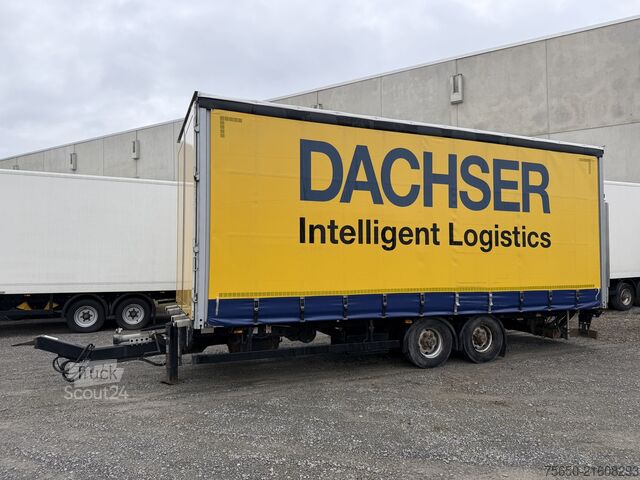 Otvorený príves s plachtou Möslein TPS 105 D-L  Tandemplane Ladebordwand + Durchladbar