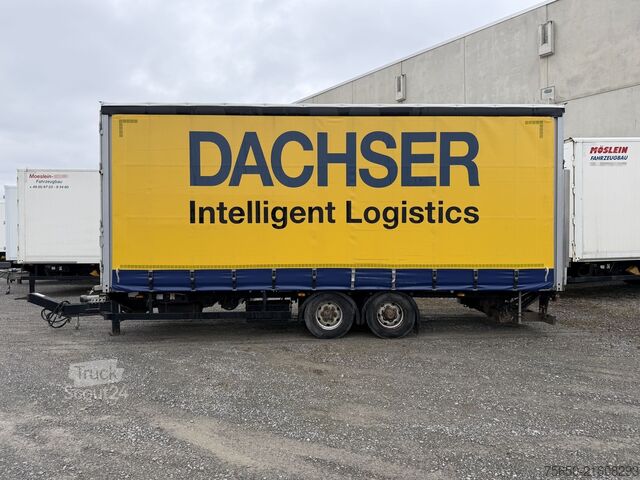 Otvorený príves s plachtou Möslein TPS 105 D-L  Tandemplane Ladebordwand + Durchladbar