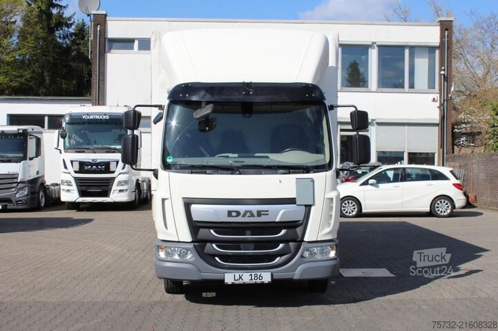 Dodávka s plachtovou bočnicou Daf LF 210 Pritscheplane Bordwände ACC AHK 148 Tkm