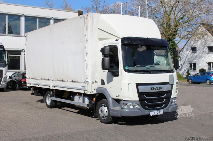 Dodávka s plachtovou bočnicou Daf LF 210 Pritscheplane Bordwände ACC AHK 148 Tkm