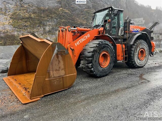 Wheel loader Hitachi zw370-6 wheel loader w/ scale, printer & bucket