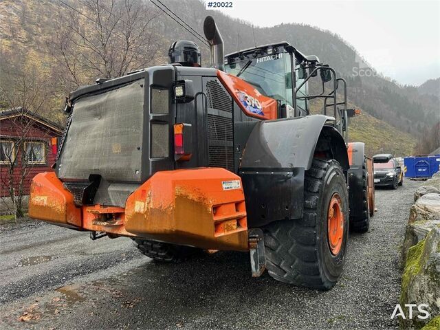 Pyöräkuormaaja Hitachi zw370-6 wheel loader w/ scale, printer & bucket