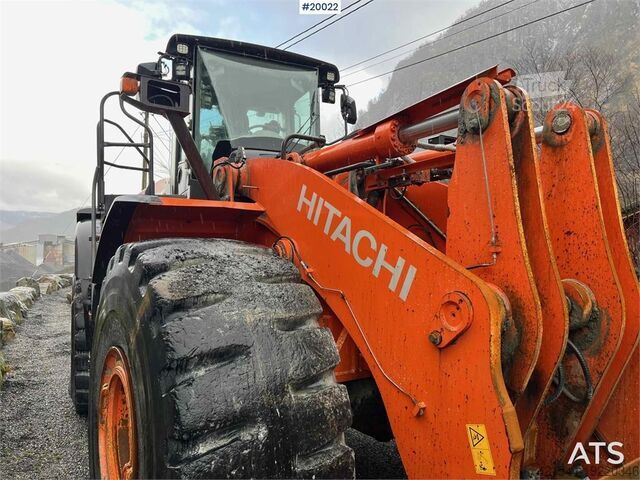 Pyöräkuormaaja Hitachi zw370-6 wheel loader w/ scale, printer & bucket