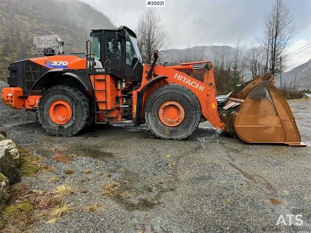 Chargeuse sur pneus Hitachi zw370-6 Wheel loader w/ scale, printer and bucket