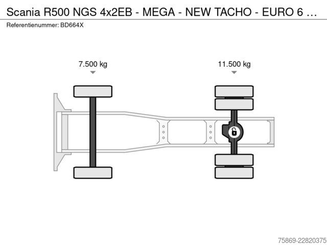  Scania R500 NGS 4x2EB - MEGA - EURO 6 E - RETARDER - F...