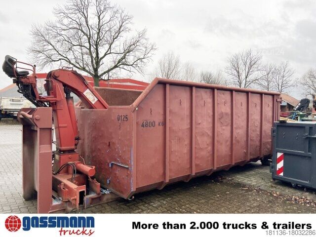 Roll-off konteyneri  Abrollcontainer mit Kran, HMF 1144 K1 TS, 21m³