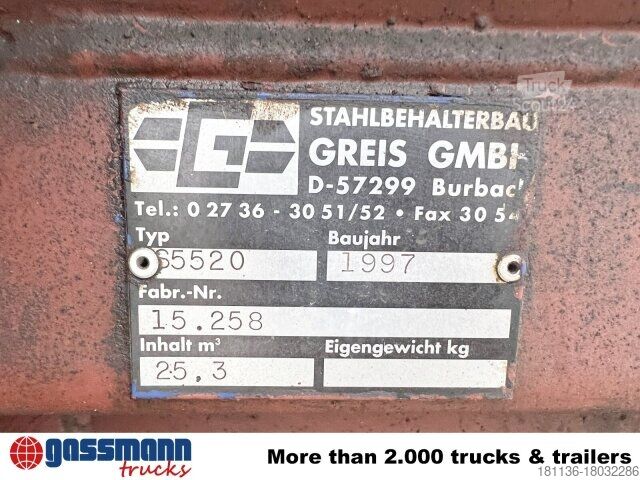 Roll-off konteyneri  Abrollcontainer mit Kran, HMF 1144 K1 TS, 21m³