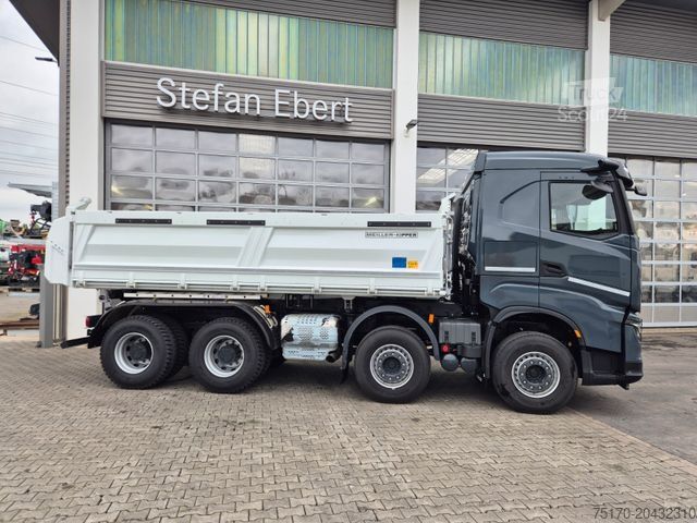 Camion-benne tricar IVECO AS360X58Z HR ON+ 8x4 Meiller Bordmatic AHK