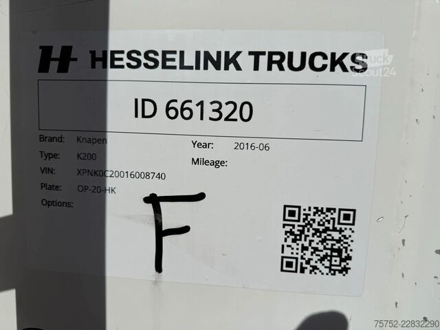 Pārvietojamā grīda Knapen Trailers K200 90m3 4AS! Stuuras 2x Liftas  Alcoa 10MM Ca...