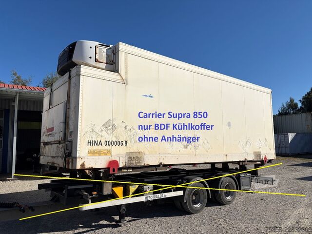 Utskiftbart påbygg med kjøleaggregat Schmitz Cargobull BDF Kühlkoffer Carrier 850 Innen 2,40m