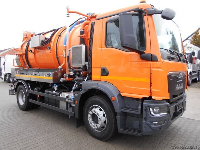 вакуумний автоцистерна MAN TGM 18.320 4x2 BL / Faros 10/0,5