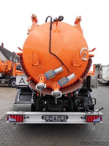 вакуумний автоцистерна MAN TGM 18.320 4x2 BL / Faros 10/0,5