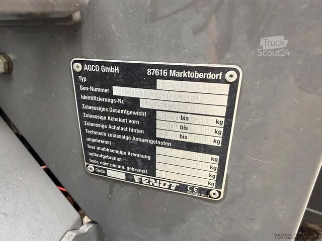 трактор Fendt 208 Vario TMS 3.481 uur!