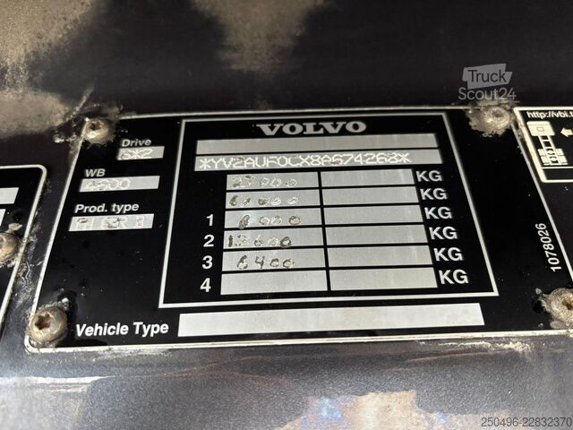 Открытое тело Volvo FH 16 580 6x2 PK 12.501 YEAR 2018 / RETARDER / ...